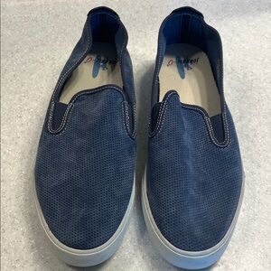 johnnie-O Perforated Blue Slip-On Loafers